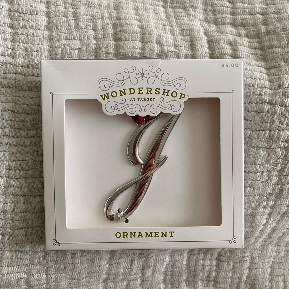 “J” Ornament - Wondershop (Target)